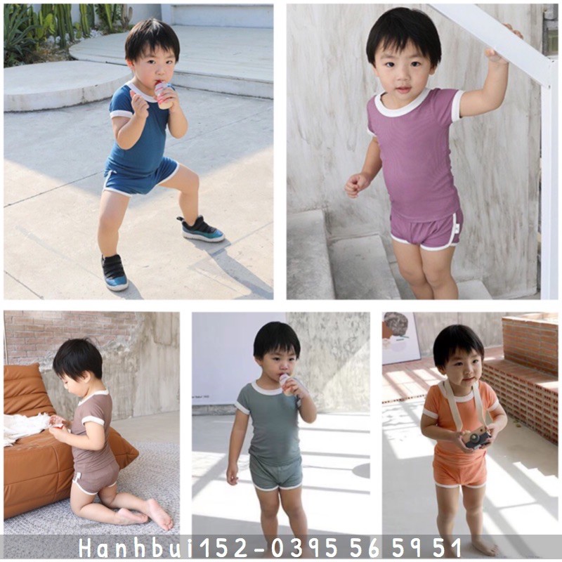 [SIZE 100-110] Bộ cộc Minky Mom chính hãng Quảng châu cho bé mẫu 2021