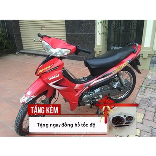 Bộ dàn áo xe Jupiter V màu Đỏ - phanh CƠ, nhựa ABS nguyên sinh cáo cấp -  Tặng ngay đồng hồ đo tốc độ