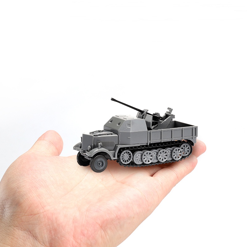 JEEP Mô Hình Xe Quân Đội 4D Lắp Ráp Cougar M3A1 Tỉ Lệ 1/72