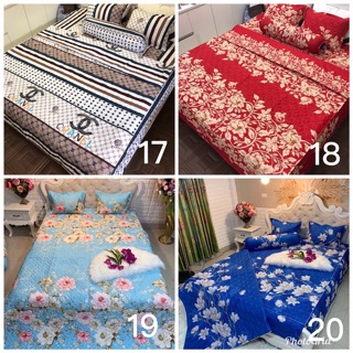 Bộ Ga Phủ Chần Bông 5 Món