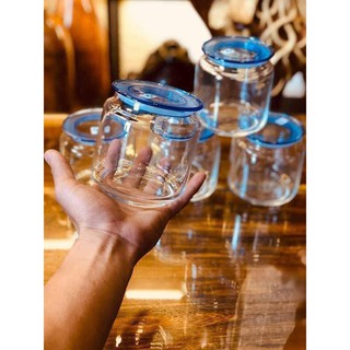 Hũ Thủy Tinh Luminac 500ml Có Nắp Đậy Đựng Gia Vị Dễ Dàng Vệ Sinh, Lọ Thủy Tinh Luminarc Cường Lực Chịu Nhiệt