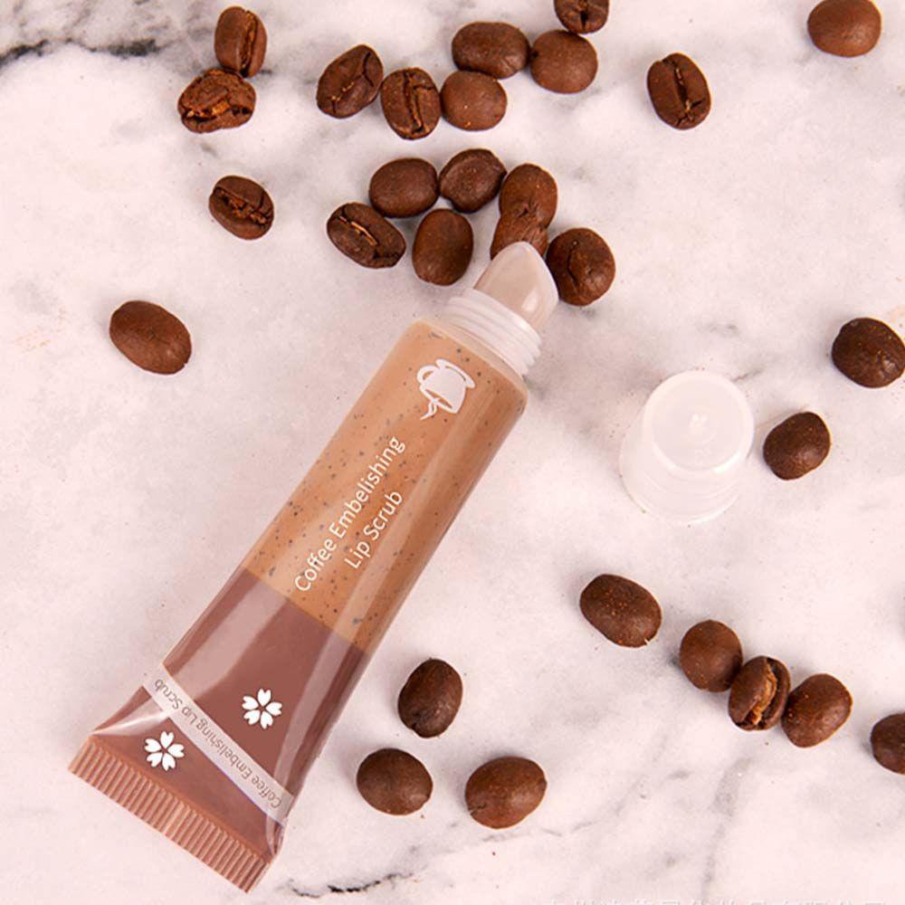 Mặt Nạ Môi Tẩy Tế Bào Chết Chống Khô Môi Mềm Mại Màu Cà Phê