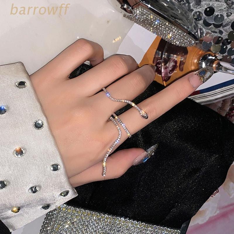 Nhẫn Mở Hình Động Vật Đính Đá Pha Lê Phong Cách Cổ Điển Cho Nữ