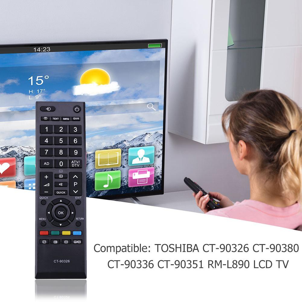 Điều khiển TOSHIBA mã số RM-L890 + CT-90326 + CT-90380 + CT-90336 + CT-90351 cho Tivi Smart. (Mẫu số 1)