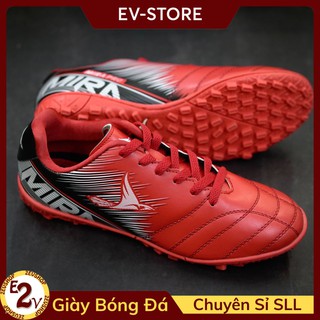 Giày đá bóng thể thao nam Mira Pro Đỏ top trendy, giày đá banh cỏ nhân tạo phong cách - 2EV