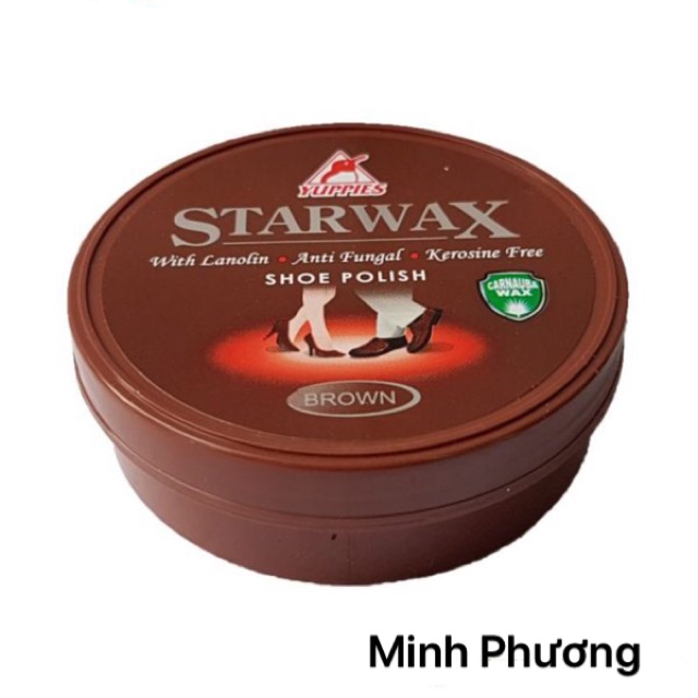 Xi đánh giày nâu STAR WAX khô