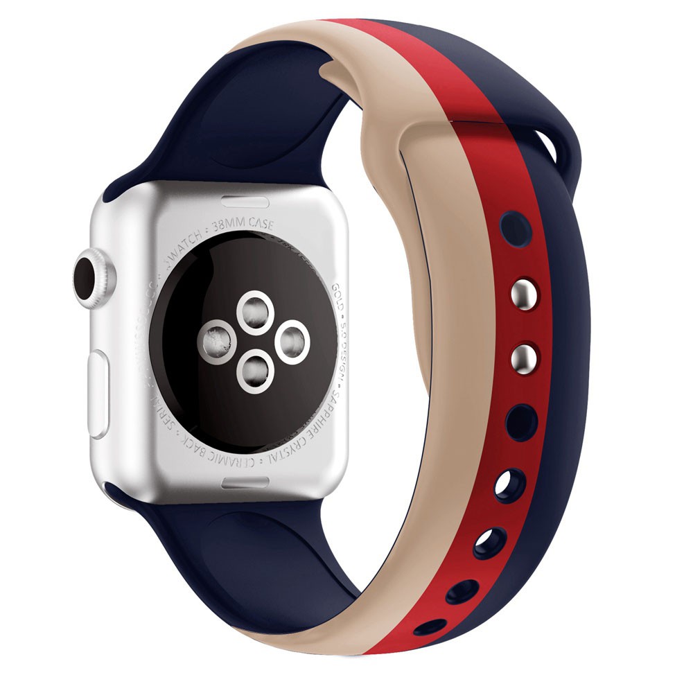 Dây đeo đồng hồ thông minh bằng silicon mềm thích hợp cho Apple Watch series 8 7 6 5 4 3 Ultra 38mm 42mm 44mm 45mm 49mm