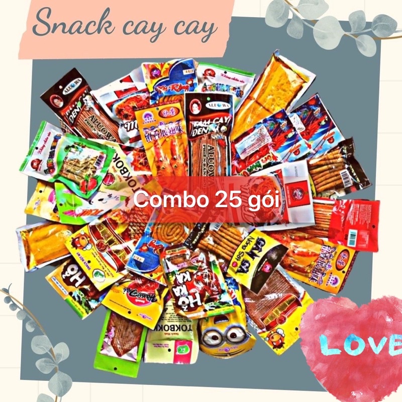 Set 25 gói ăn vặt cổng trường