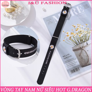 Vòng tay UNISEX Nam Nữ hoa cúc HOT HIT cá tính chất liệu vải kiểu dáng gài có thể điều chỉnh kích thước VT-28