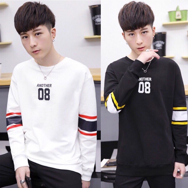 Áo thun dài tay Thu Đông phối màu thời trang | BigBuy360 - bigbuy360.vn