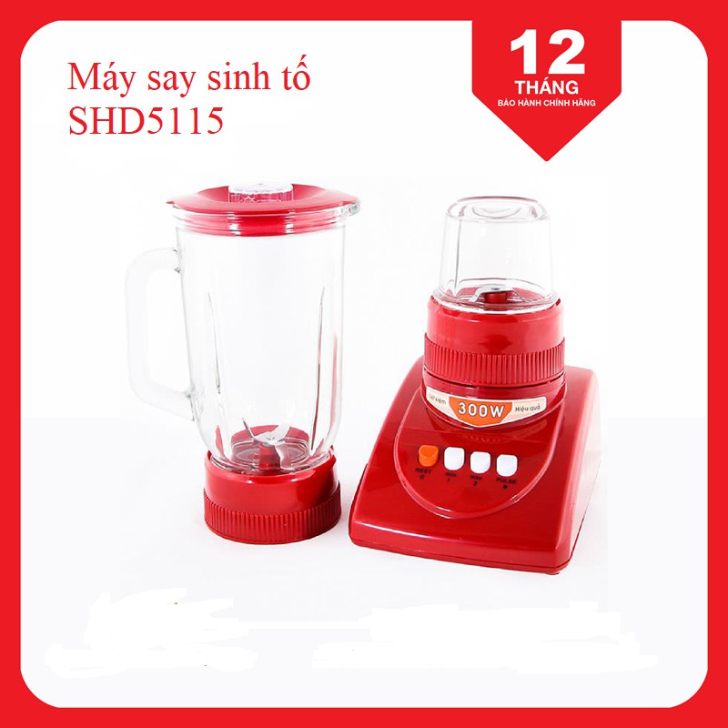 Máy say sinh tố SHD5115 màu đỏ công suất máy 300w