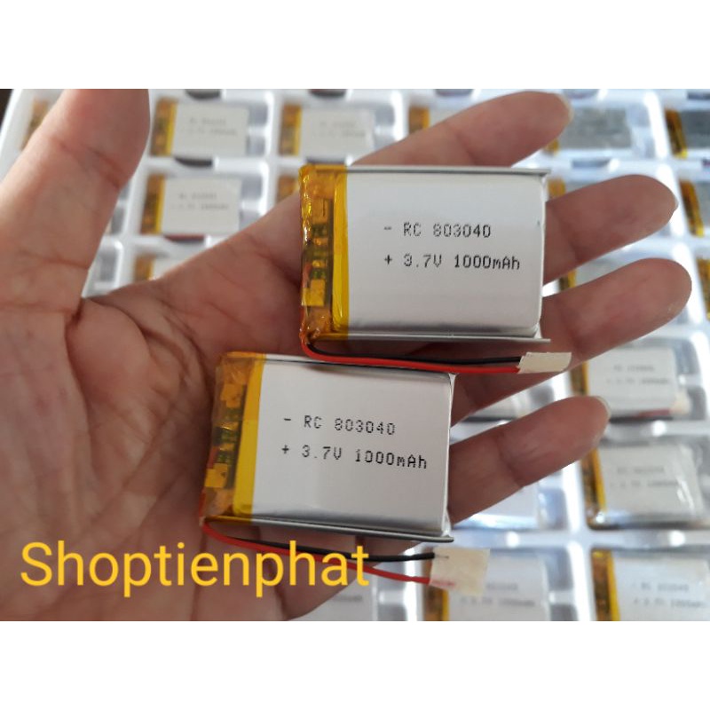 PIN LIPO 1000mAh 3.7V 803040 , DÙNG CHO CÁC THIẾT BỊ ĐIỆN TỬ