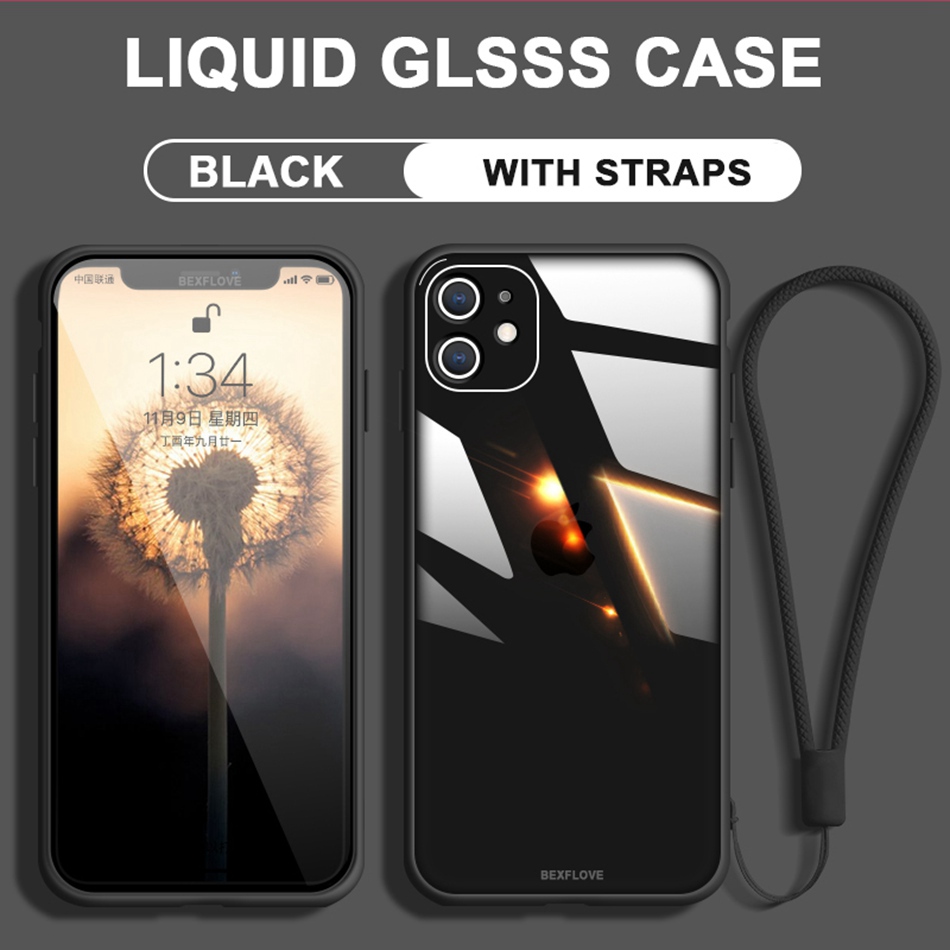 Ốp điện thoại kính cường lực cho Iphone 12 11 Pro Max 12pro Xs Max 7 8 Plus 12mini 7 + 8 + Xs Max | BigBuy360 - bigbuy360.vn