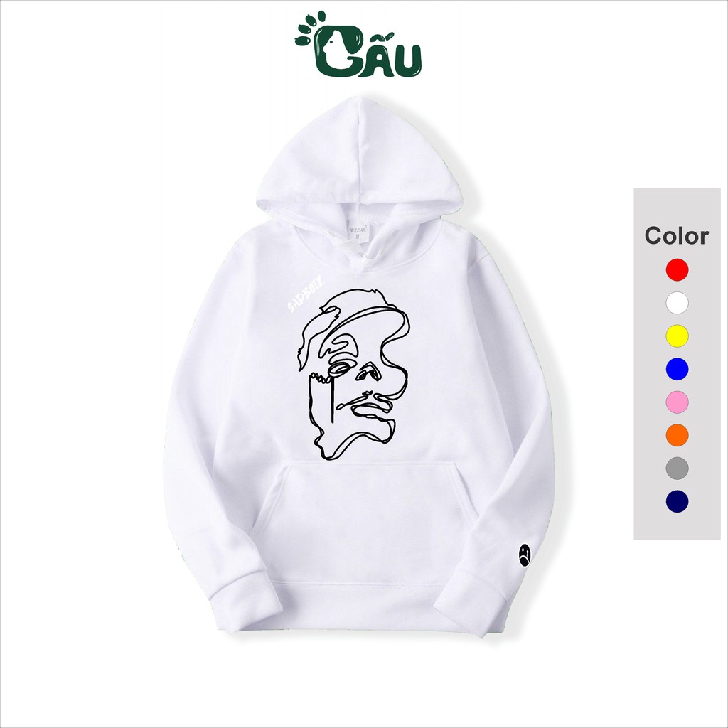 Áo khoác hoodie 194 Shop vải nỉ co dãn, dày dặn mềm mịn form rộng - HD Sadboiz