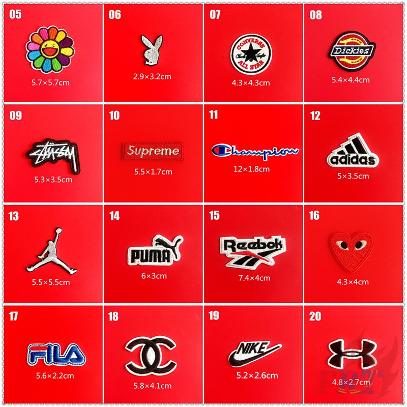 Miếng vá thêu ủi trang trí sửa quần áo DIY