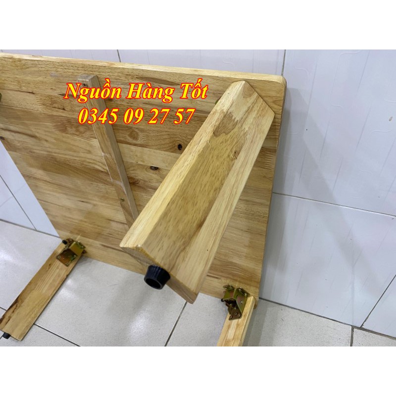 Bàn Trà Gỗ 80x60cm Chân Bánh Mì Kiểu NHẬT Ngồi Bệt Gấp Gọn