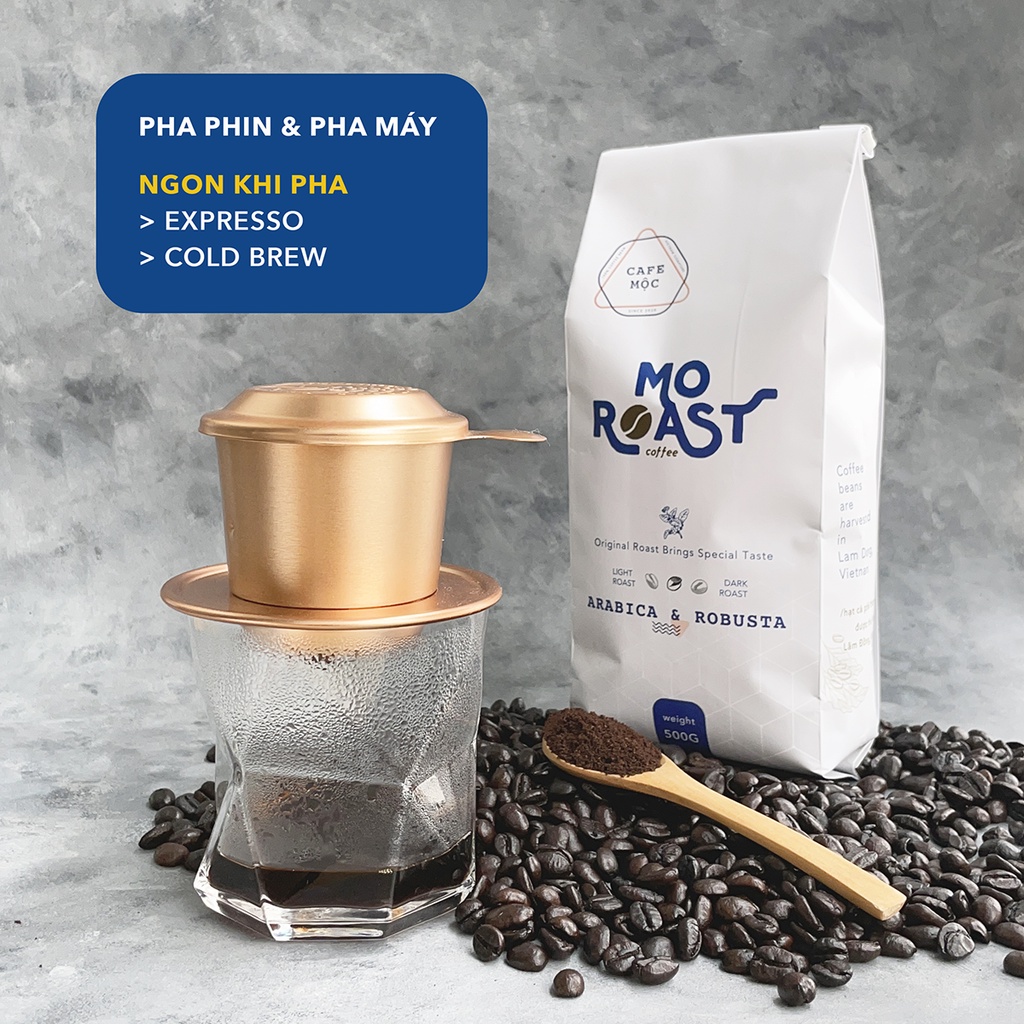 [Cà phê rang mộc] 100% Arabica & Robusta nguyên chất đậm đà - Pha phin, pha máy - 500Gr | BigBuy360 - bigbuy360.vn