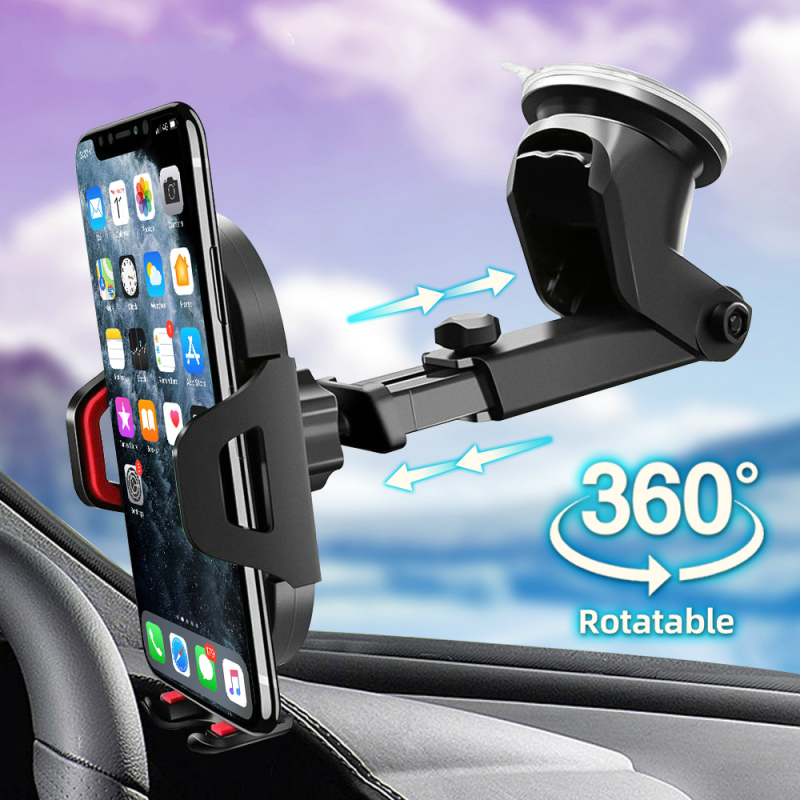 Giá đỡ điện thoại ô tô 360° FONKEN có cốc hút có thể mở rộng loại lớn GPS điều khiển di động