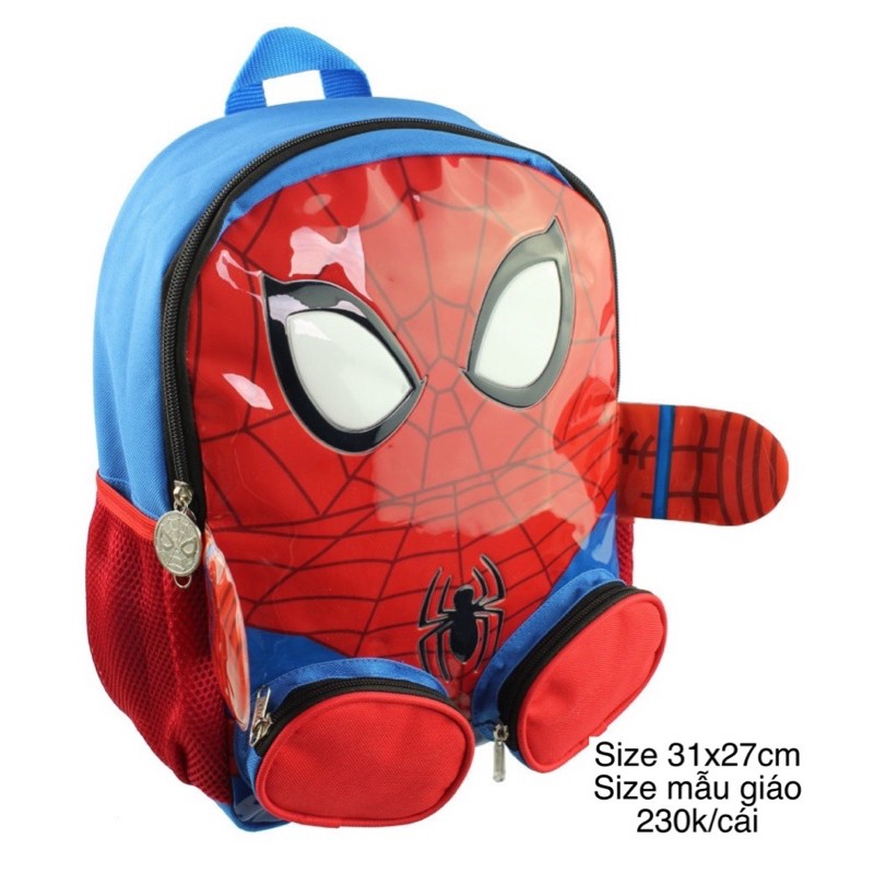 Balo mẫu giáo 3D Spiderman cho bé trai hàng xuất Mỹ