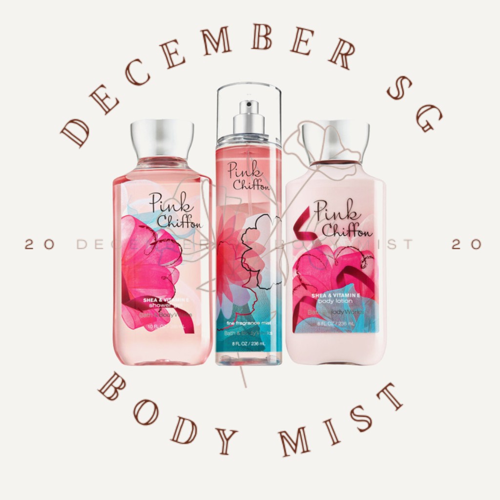 [Auth] Xịt Thơm Có Nhũ Bath And Body Works Pink Chiffon +𝘿𝙚𝙘𝙚𝙢𝙗𝙚𝙧 𝙎𝙝𝙤𝙥+