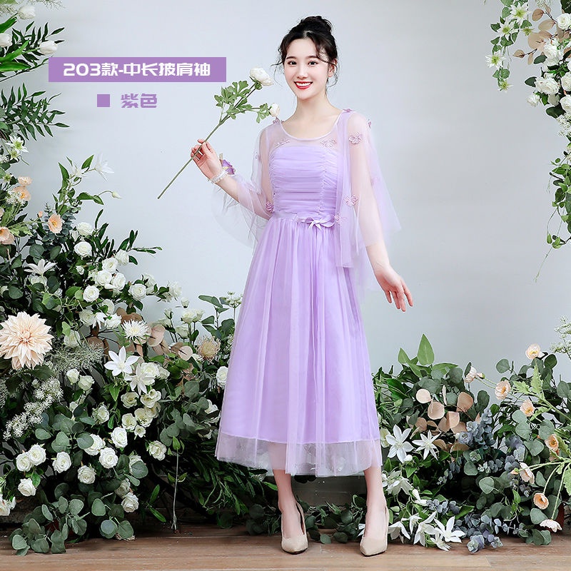Đầm phù dâu thiết kế mới phong cách xinh xắn thời trang cho nữ