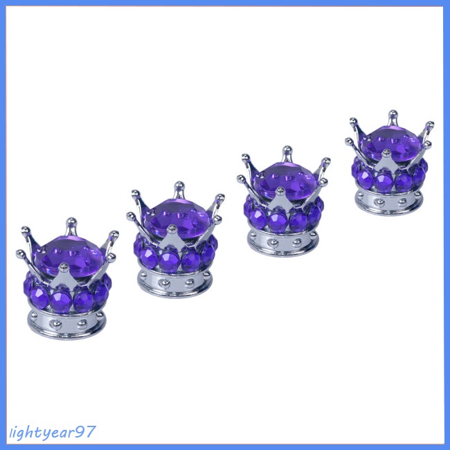 [COD] Nắp Van Khí Bánh Xe Hơi Kiểu Vương Miện Phổ Biến Chống Bụi