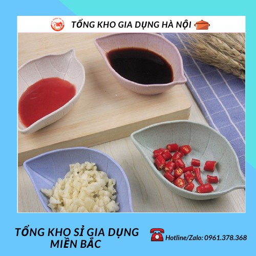 Đĩa đựng gia vị nhiều màu hình chiếc lá tổng kho sỉ gia dụng 88