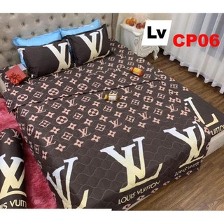 Set Chăn ga gối Cotton Poly 5 món CP06 siêu đẹp
