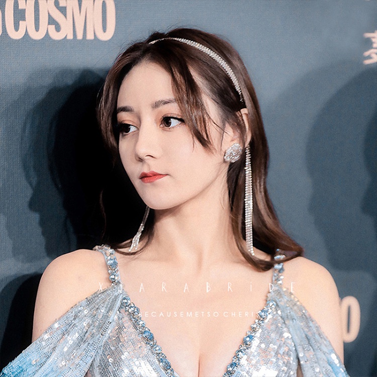 Băng Đô Cài Tóc Đính Đá Phong Cách Retro Hàn Quốc Cho Nữ