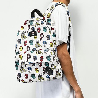 [Auth Chính Hãng] Balo Vans X Marvel Old Skool II Backpack White
