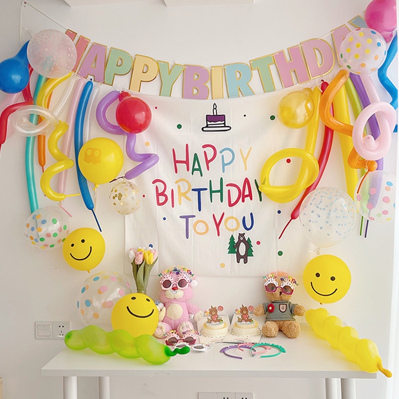 Set Chữ  "HAPPY BIRTHDAY" Trang Trí Sinh Nhật Handmade Kiểu Hàn Quốc Cực Chất