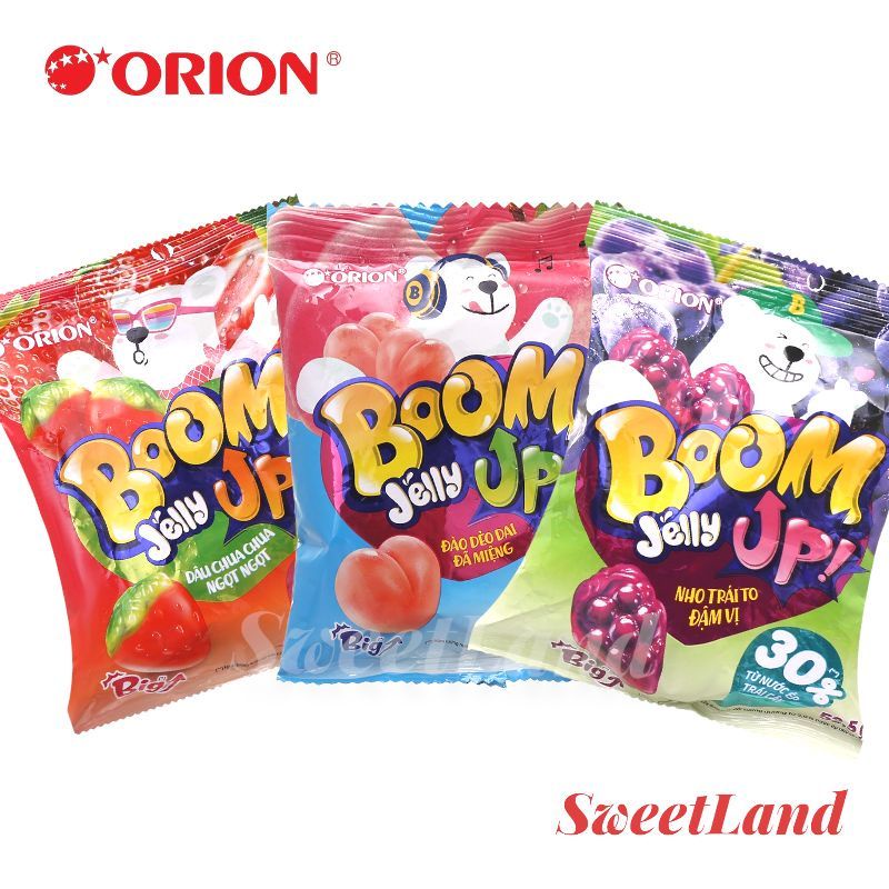 3 gói kẹo dẻo Orion Boom nước ép trái cây