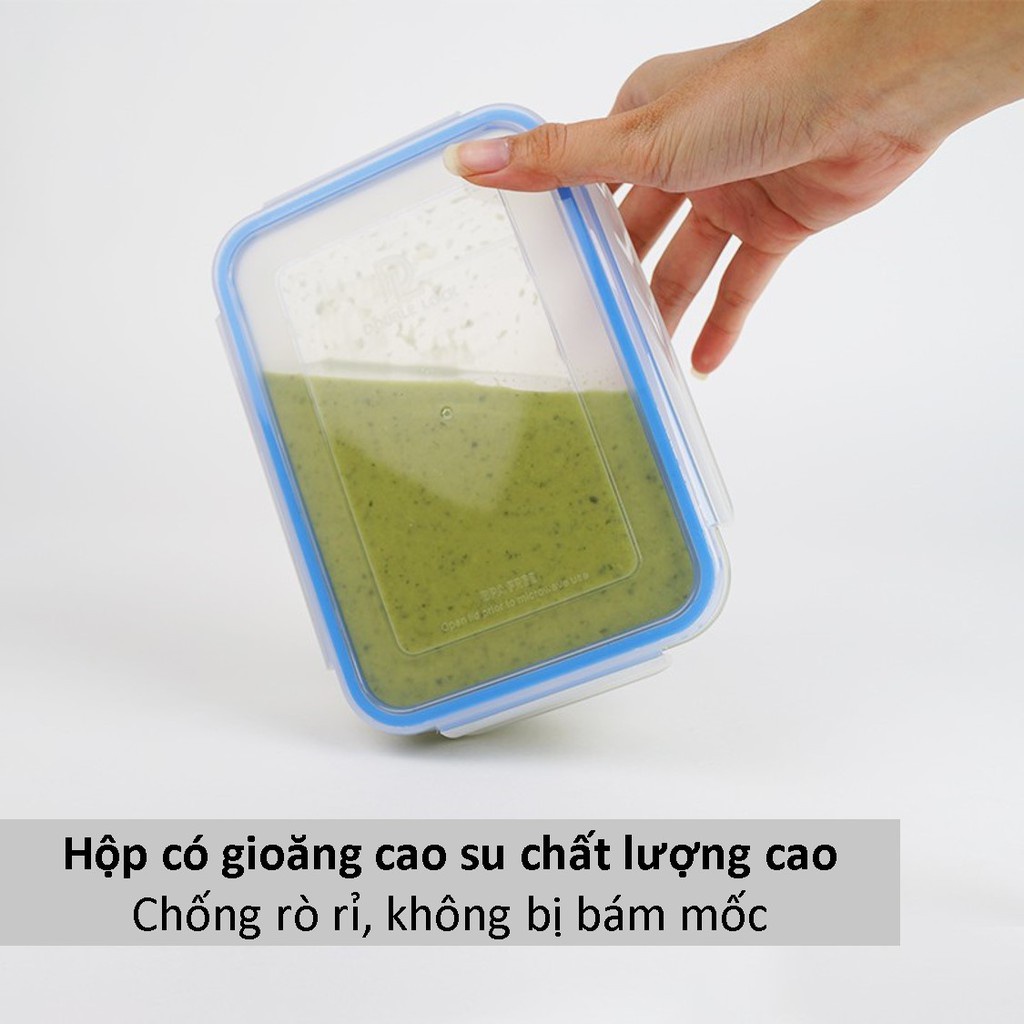 Hộp nhựa đựng thực phẩm DOUBLE LOCK Thái Lan HCN Mẫu 1391  1392  1388  1397