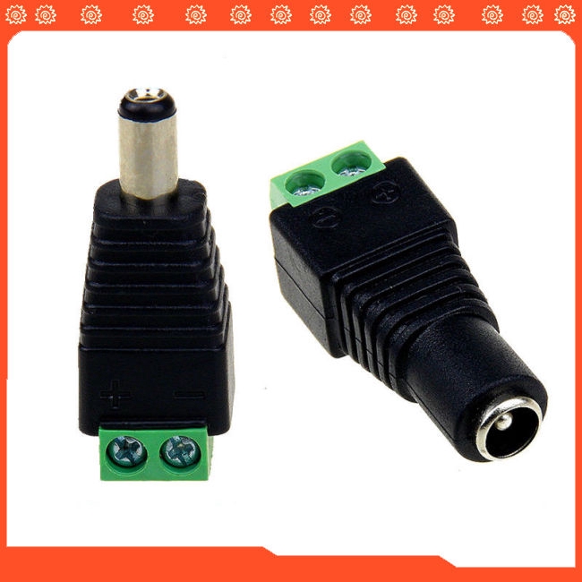10Pcs Male Female DC Power Plug Jack Adapter Wire Connector for CCTV | BigBuy360 - bigbuy360.vn