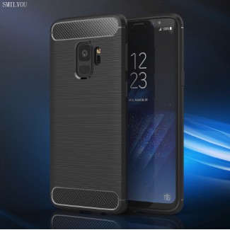 Ốp Lưng Samsung S9 dẻo cacbon phay xước chống sốc