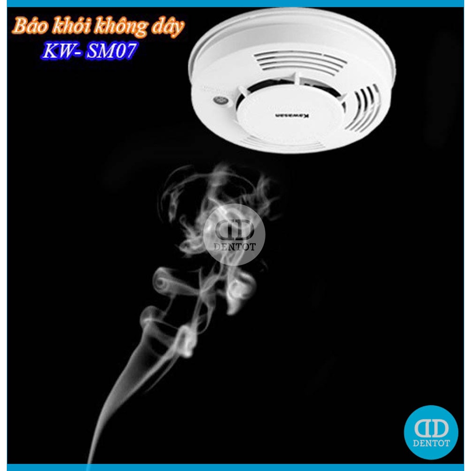 Thiết Bị Báo Khói Độc Lập Kawasan SM07 - Báo Cháy Không Dây Âm Thanh To, Bảo Hành 24 Tháng