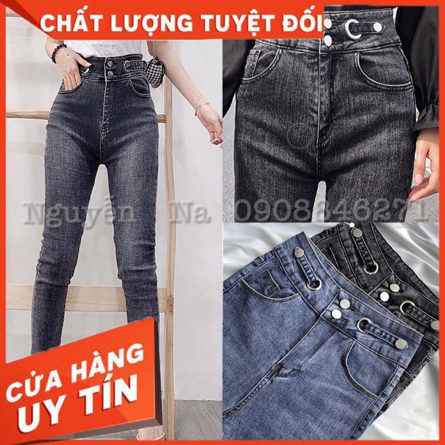 QUẦN ÔM DÁNG DÀI LƯNG 2 NÚT PHỐI ĐAI ĐẸP XUẤT SẮC- ảnh thật shop chụp