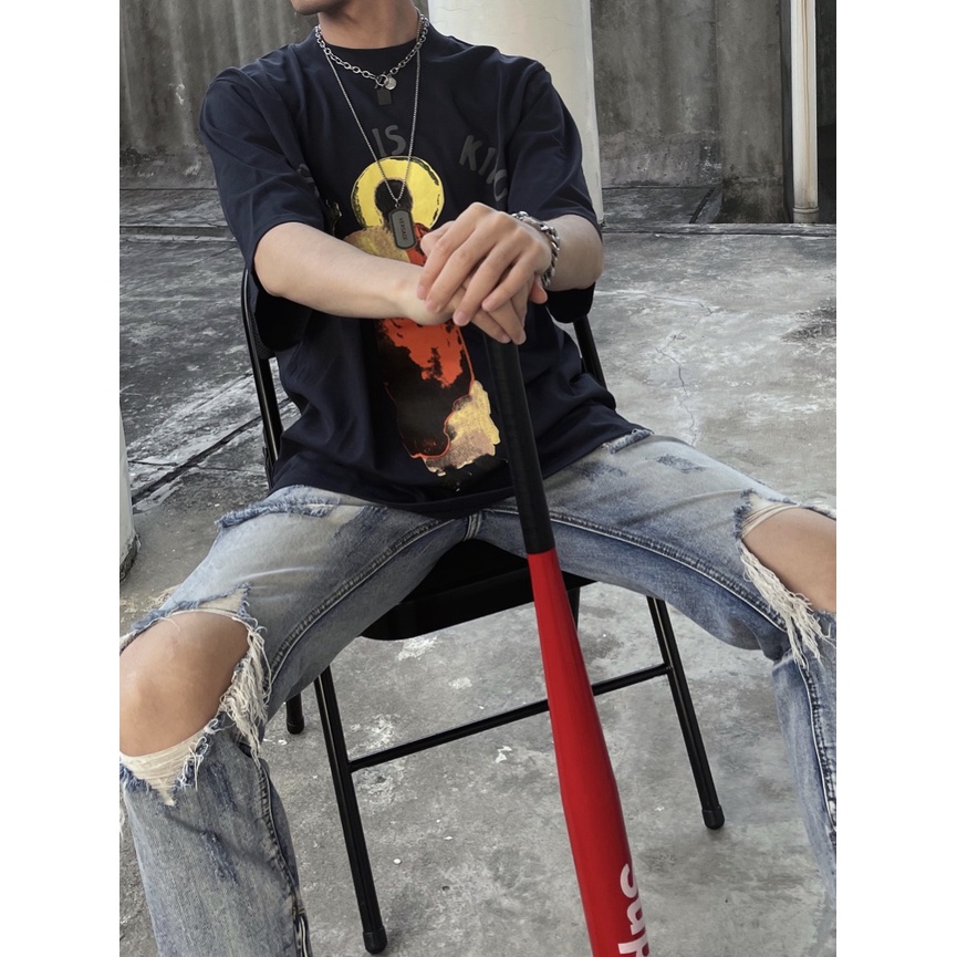 Áo Thun Tay Ngắn In Chữ Jesus is king Thời Trang Cho Nam Và Nữ