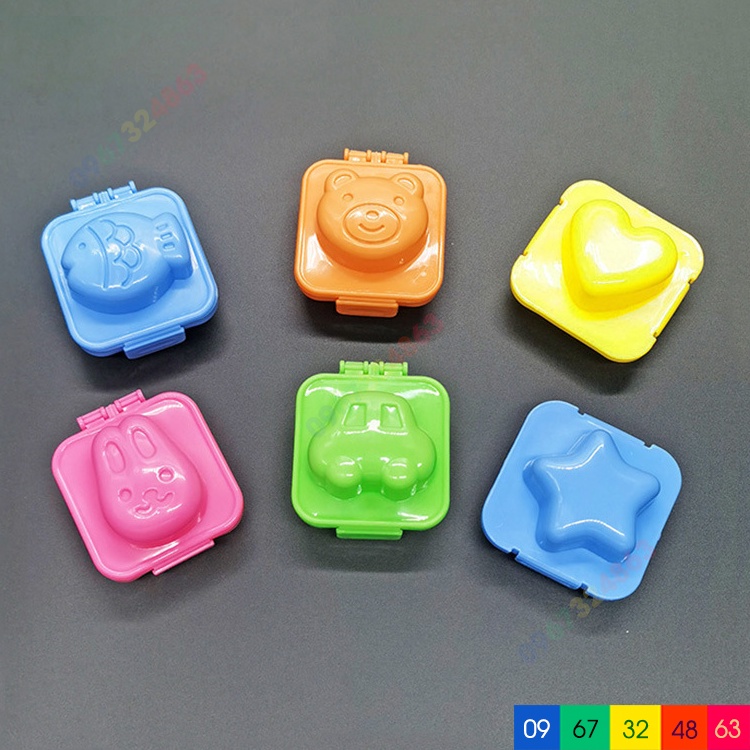 Sét 6 khuôn cơm 6 hình cho bé