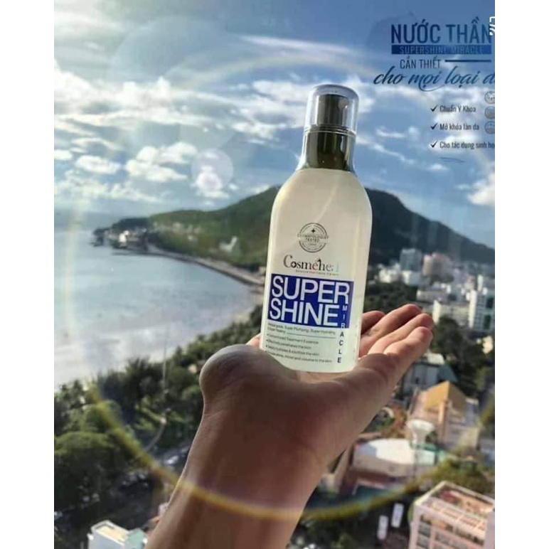 Cosmeheal Super Shine - Bộ Đôi Kem Cấp Ẩm &amp; Nước Thần Phục Hồi Dưỡng Da Căng Bóng