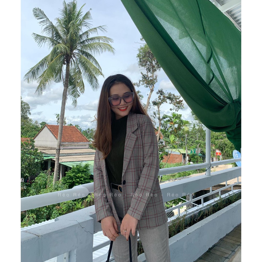 Áo khoác nữ , áo blazer nữ, dài tay, CARO CAO CẤP , LOẠI DÀY , phong cách hàn quốc, trẻ trung, xinh đẹp , năng động | BigBuy360 - bigbuy360.vn