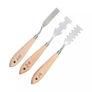 Bay lấy màu, trộn màu cán gỗ [ Sugi art shop]