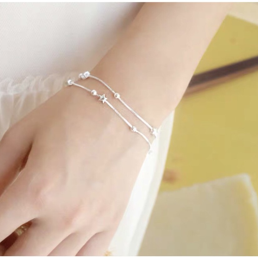 Lắc tay bạc nữ TLEE the star basic cá tính TleeJewelry TL0105