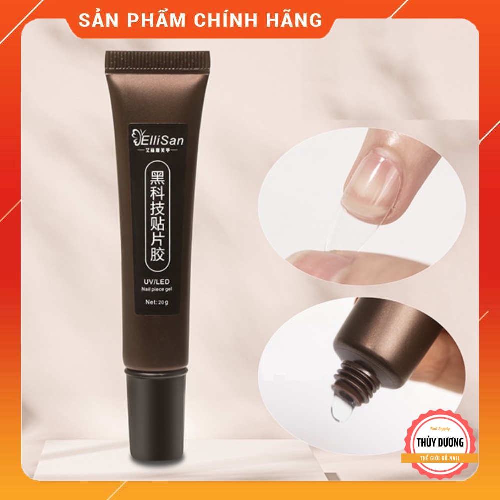 Gel tuýp ElliSan chính hãng dán móng siêu chắc chuyên dùng làm nail 20g