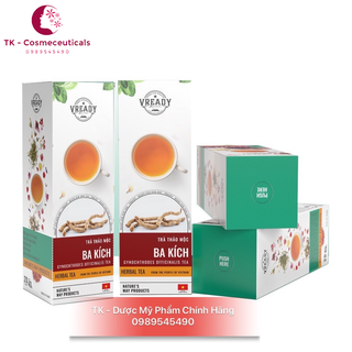 Trà Túi Lọc Thảo Mộc Ba Kích Vready Bổ Thận, Tráng Dương, Hỗ Trợ Sinh Lực - 20 Gói