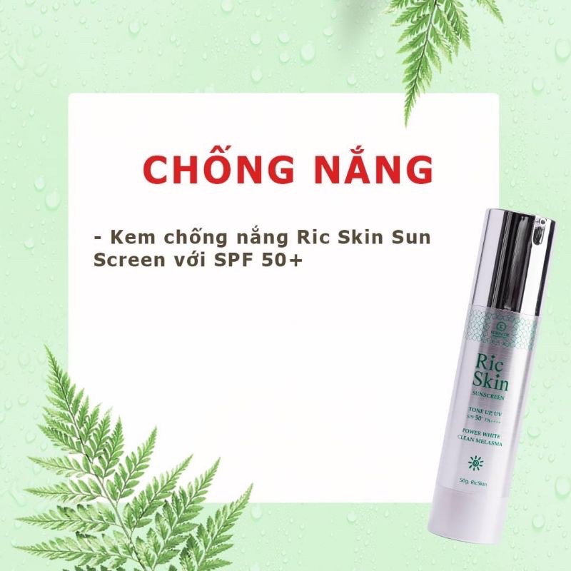 Combo 10 Gói Kem Chống Nắng Nâng Tone Da Ric Skin Sunscreen Kohinoor Sample 3g