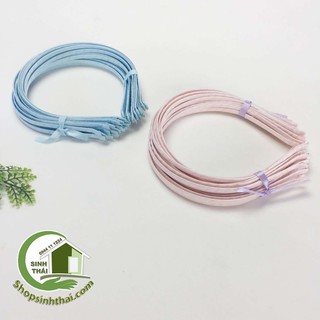 Chặn tóc, bờm tóc bằng kẽm, bọc vải - chọn màu