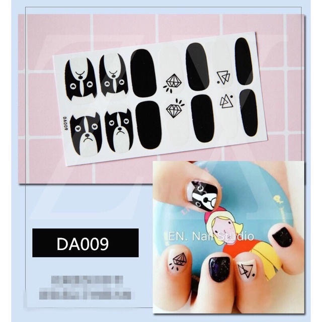 Set dán móng tay Nails dán nghệ thuật nhiều màu - có ngay bộ móng đẹp trong 5 phút (Nail wraps / Nail stickers) CAM06