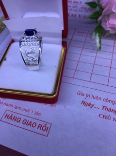 Nhẫn bạc Nam kiểu sang trọng