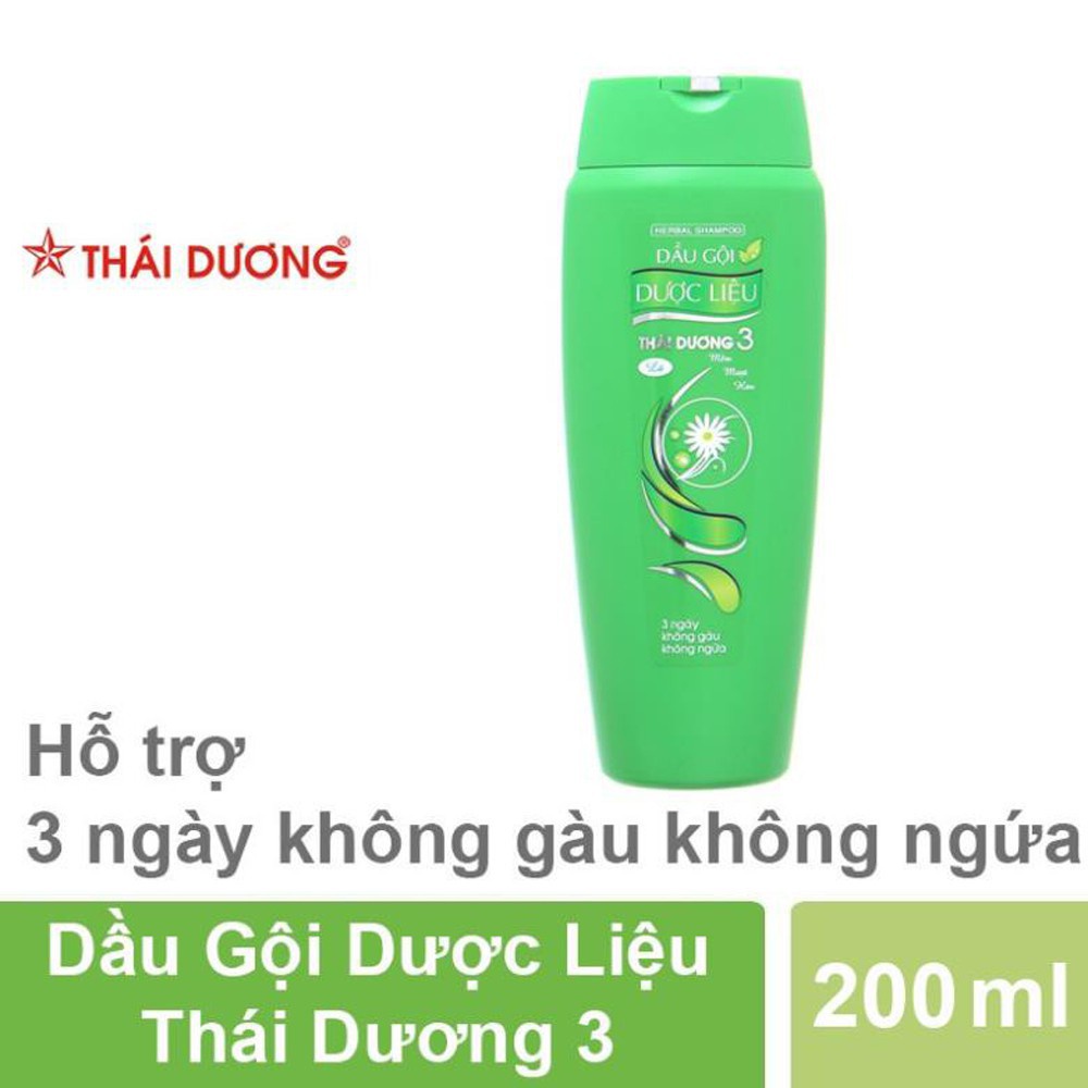 Dầu gội dược liệu Thái Dương 3 (Chai 200ml)